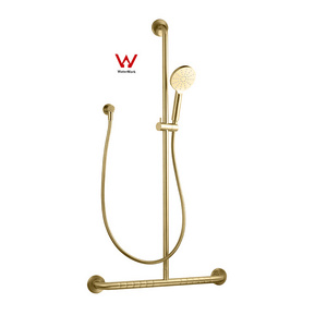 Watermark Non-slip Handrail Faucets Antiskid Sliding Grab Bar Bathroom Shower Column Faucet Set For Medical Care Elder Disabled