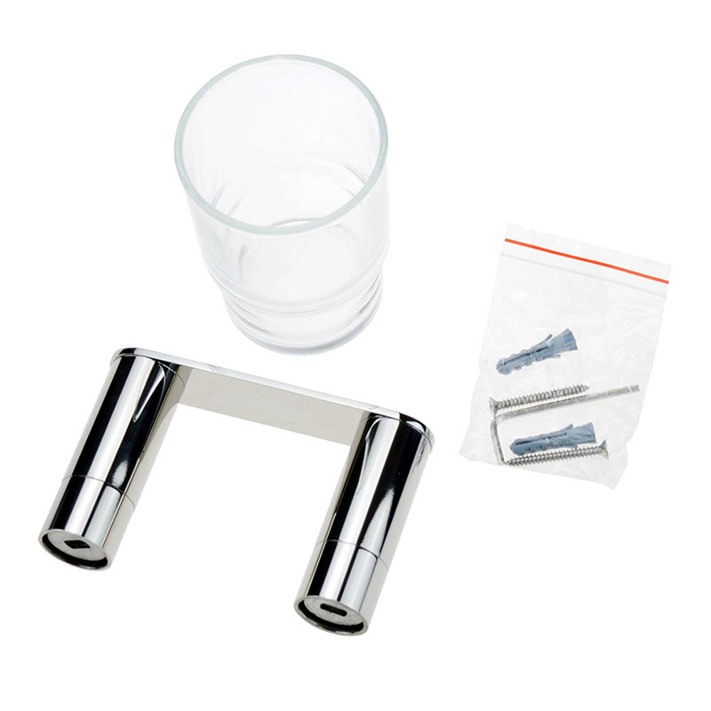 Bathroom Accessories 304 Stainless Steel Wall Mount Tumbler Holder Single Toothbrush Holder