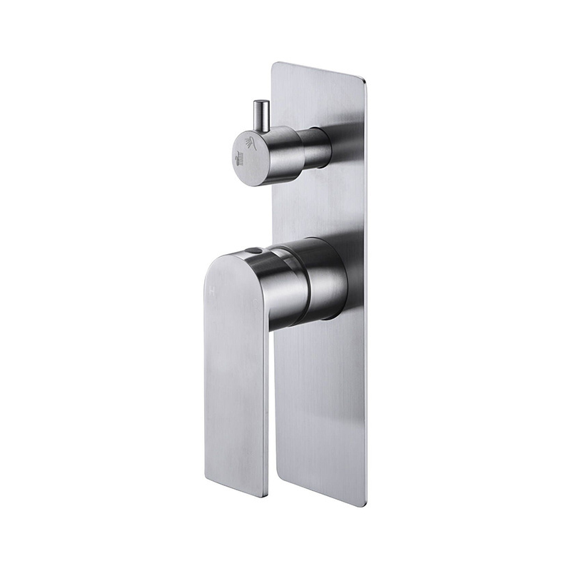 Single Handle Wall Mounted Concealed Bathroom Shower Bath Diverter 2 Way Faucet Mixer Tap Shower Valve