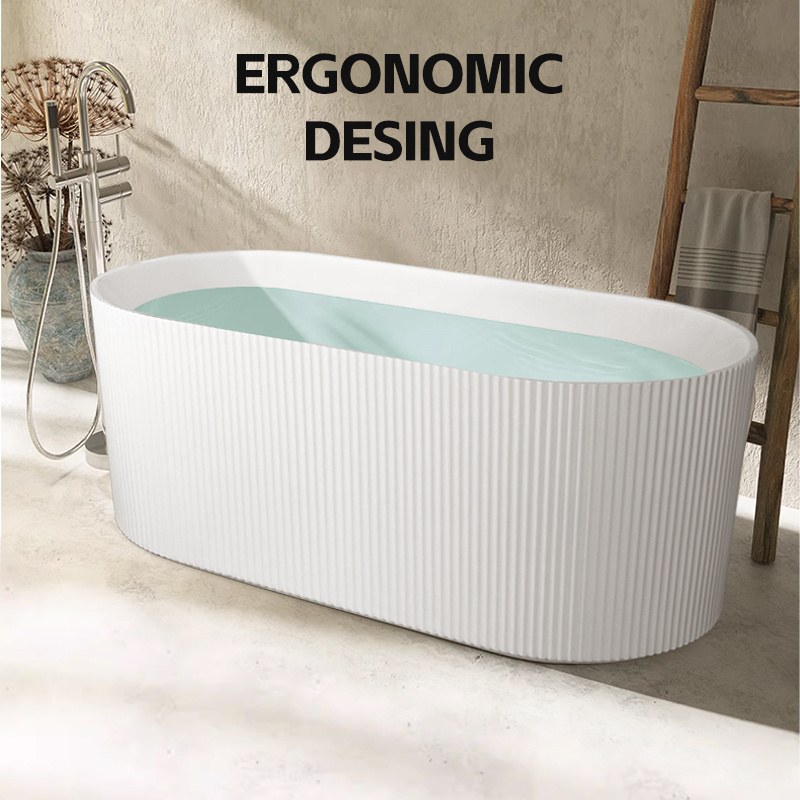 Home Luxury Brand New Indoor Modern Simple Design Bath Tub Acrylic Freestanding Bathtub Bathtubs For Hotel Bathroom