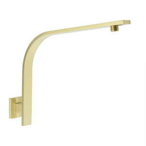 Wholesale PVD Brushed Gold Brass Chrome Extension Universal Showering Components Gooseneck Shower Head Arm