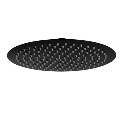 12 inch 300mm Matt Black Stainless Steel 304 Rainfall Shower head Shower Rose Swivel Ball Round Head Shower