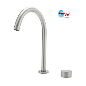 Knurling Process Handle Knob Watermark Wash Hand Basin Tap Modern Luxury Water Faucet For Hotel Bathroom