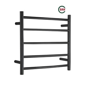 High Quality Wall Mounted Bathroom Electric Radiator Black Heated Towel Warmer Rack Heated Towel Rail