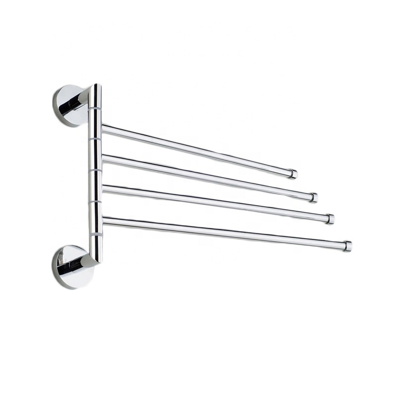 High Quality Hanging Tower Holder Brass Folding Movable Towel Rack For Bathroom