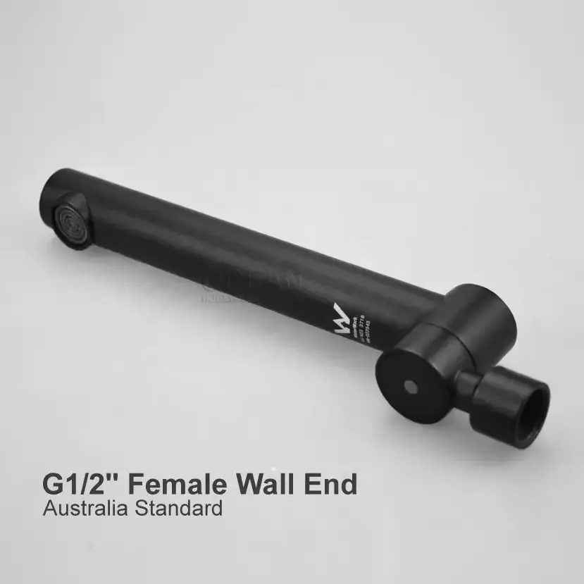 Australian Standard Watermark Round Matt Black Swivel Bathtub Faucet Water Outlet Bath Brass Swivel Spout For Bathtub Basin