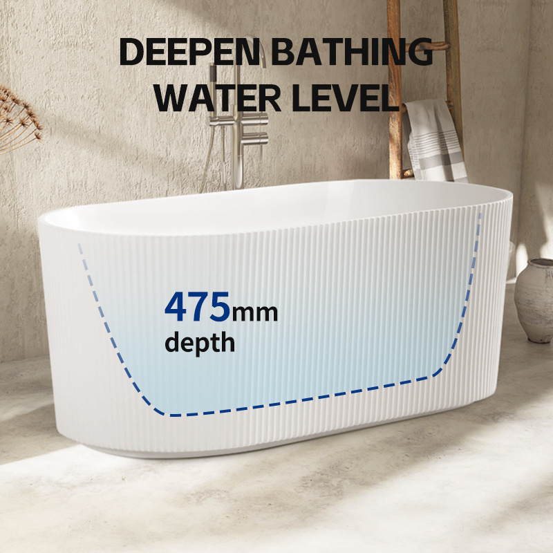 Home Luxury Brand New Indoor Modern Simple Design Bath Tub Acrylic Freestanding Bathtub Bathtubs For Hotel Bathroom