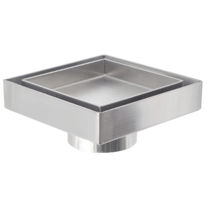 Watermark 100mm Square 304 Stainless Steel shower grate 50mm Outlet Waste Tile Insert Floor Drain