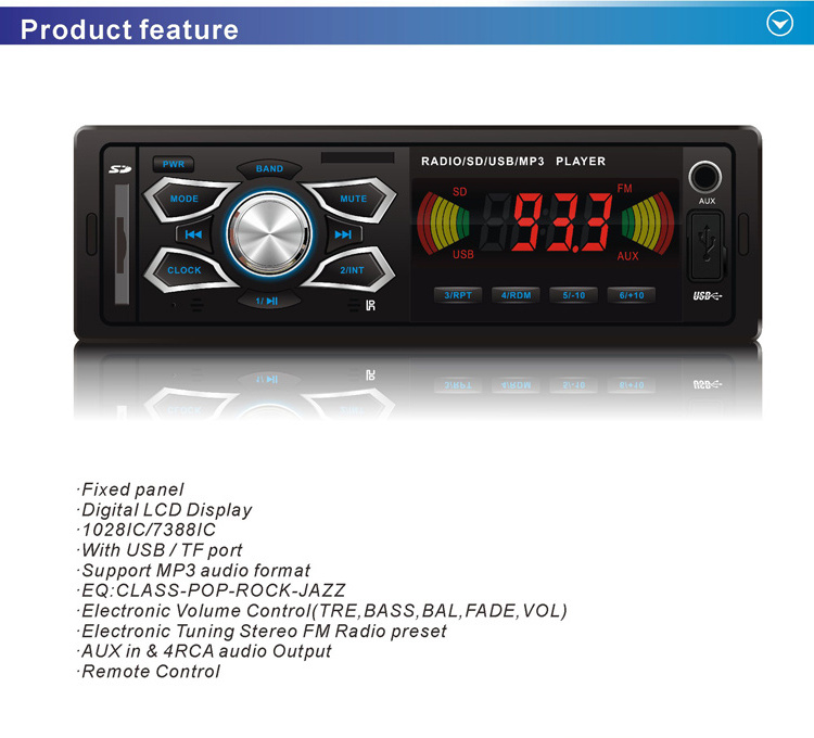 fix panel 1 din chinese car radio