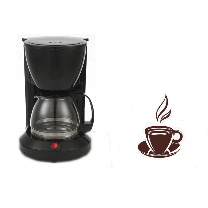 Electrical Coffee Machine Hot Coco Mixer Pour Over Coffee Maker Cafetera Gift 5-Cup Coffeemaker with Glass Carafe