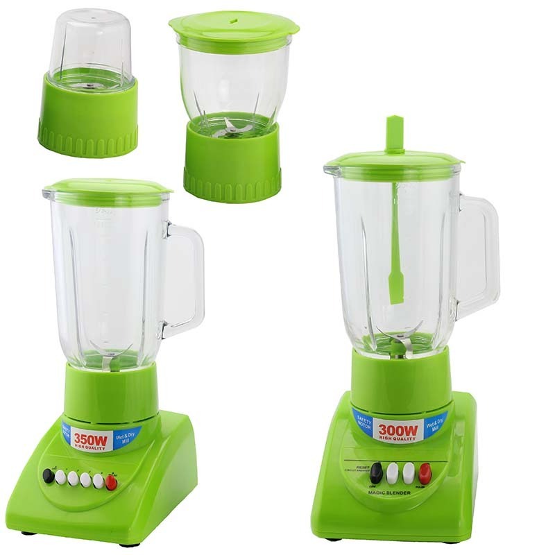 Small Kitchen Appliances Low Noise Electric Juicer Blender Commercial Food Processor 1.5L Plastic Jar Juicer Blender Food Mixer