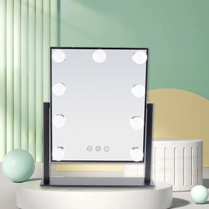 Popular Hollywood Mirror With Lights Bulbs Smart Led Mirror Table Makeup Large Bedroom Vanity Mirror