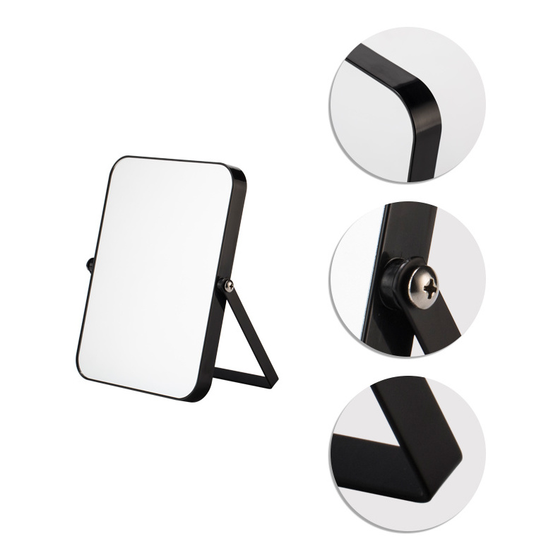 Support Customized Logo Cheap plastic framed desktop small cosmetic folding office magnifying makeup mirror