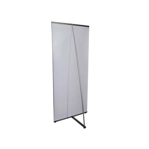 High Quality 60*160cm/80*180cm floor stand display Aluminum pole Deluxe L Banner stand