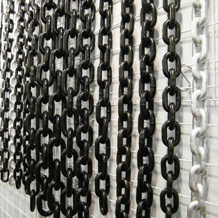 Heavy Duty Industrial 10mm galvanized Black Load lifting Link Steel Load Chain