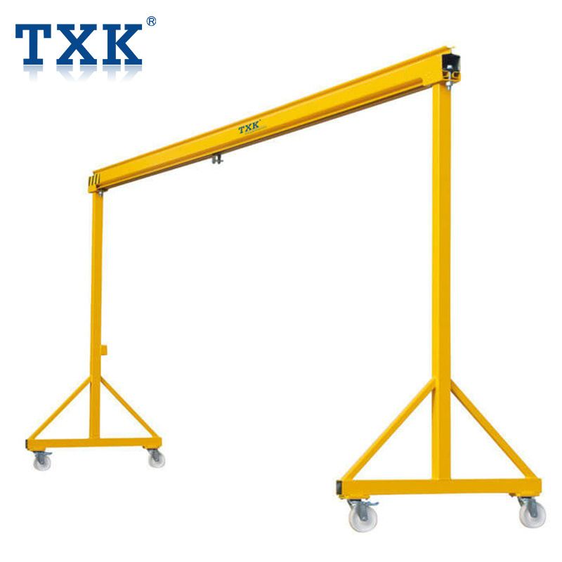 TXK 2 ton mobile small manual gantry Crane made in China