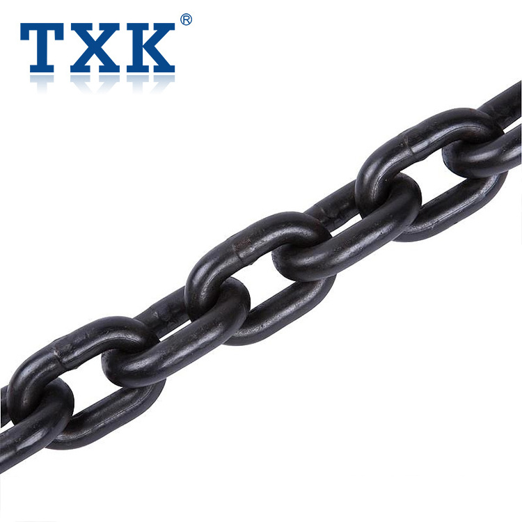 Heavy Duty Industrial 10mm galvanized Black Load lifting Link Steel Load Chain