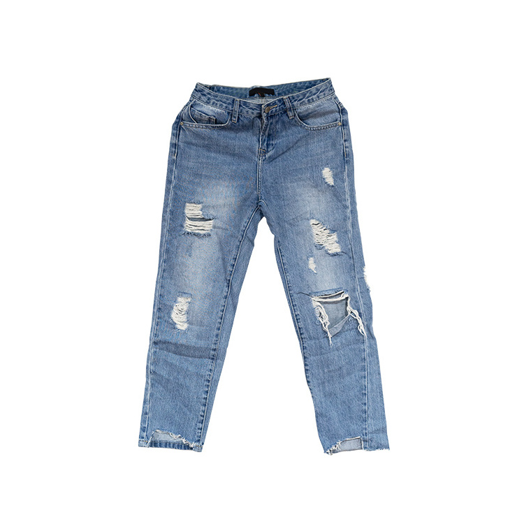 Bulk Wholesale Brand Name High End spring stock jeans original for men used clothing mixed in bales