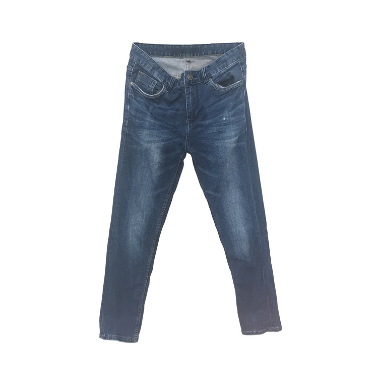 Bulk Wholesale Brand Name High End spring stock jeans original for men used clothing mixed in bales