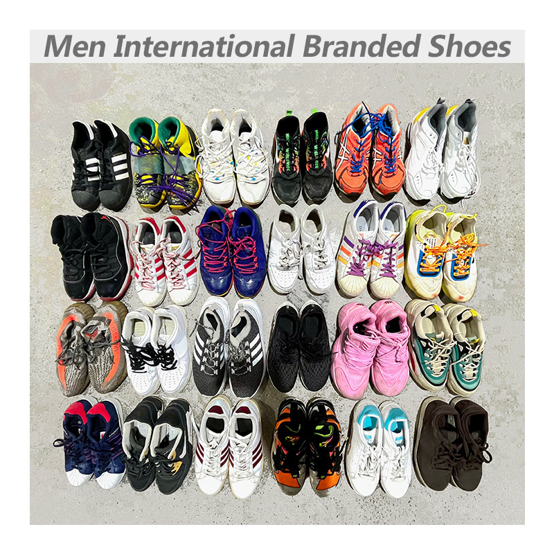 High quality branded men second hand mixed shoes sports bulk used basketball shoes