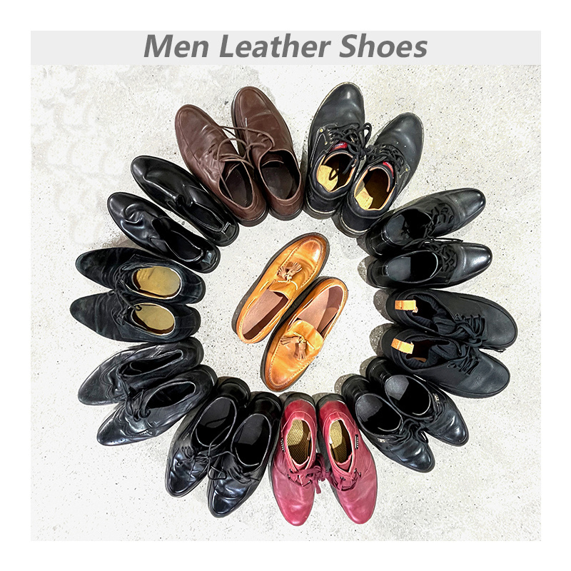 bale of used shoes factory stock wholesale leather dress shoes warm for men waterproof men office shoes genuine leather