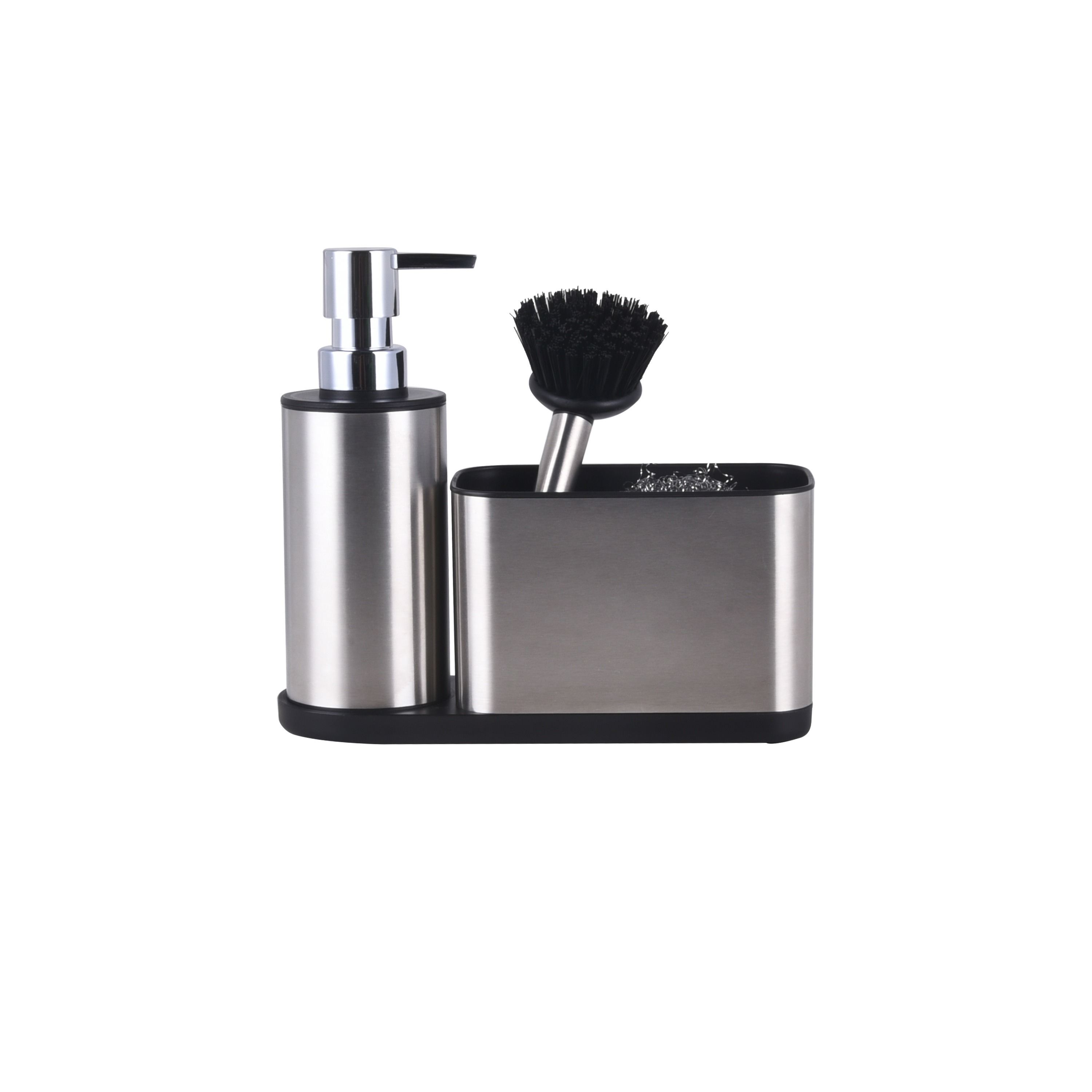 Slim Elegant Design Sink Usage Stainless Steel Kitchen Sink Organizer Sink Caddy Kitchen Soap Dispenser Caddy