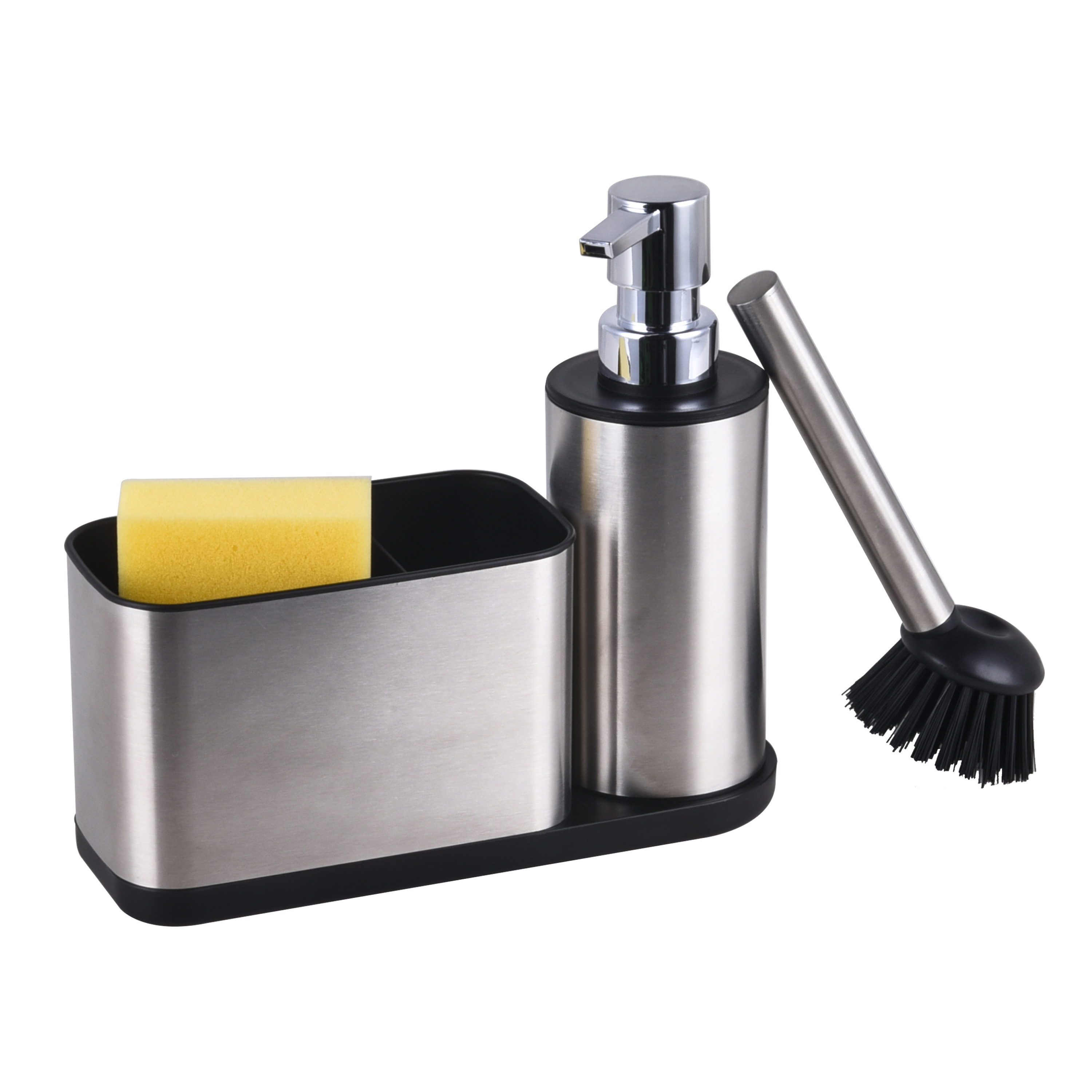 Slim Elegant Design Sink Usage Stainless Steel Kitchen Sink Organizer Sink Caddy Kitchen Soap Dispenser Caddy