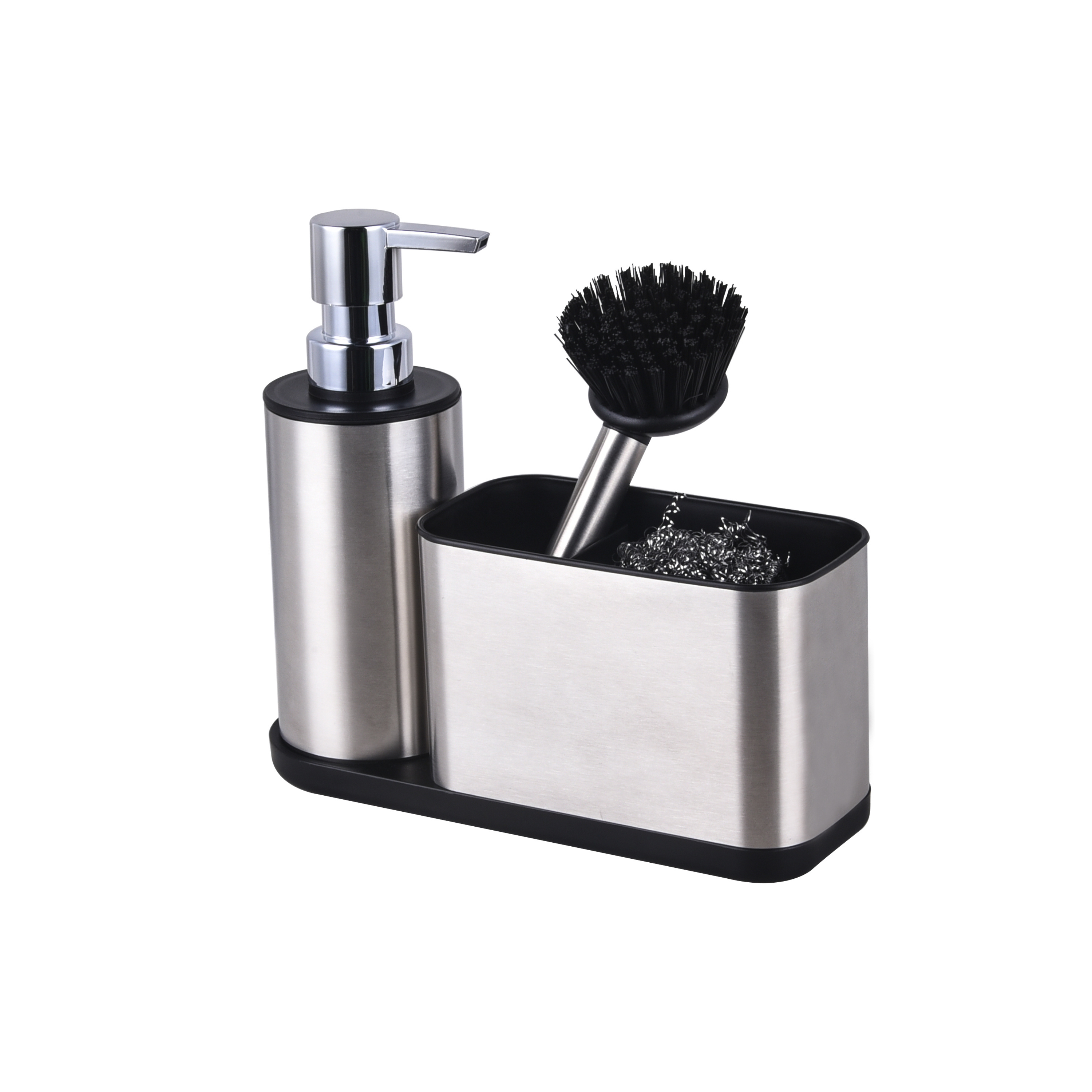 Slim Elegant Design Sink Usage Stainless Steel Kitchen Sink Organizer Sink Caddy Kitchen Soap Dispenser Caddy