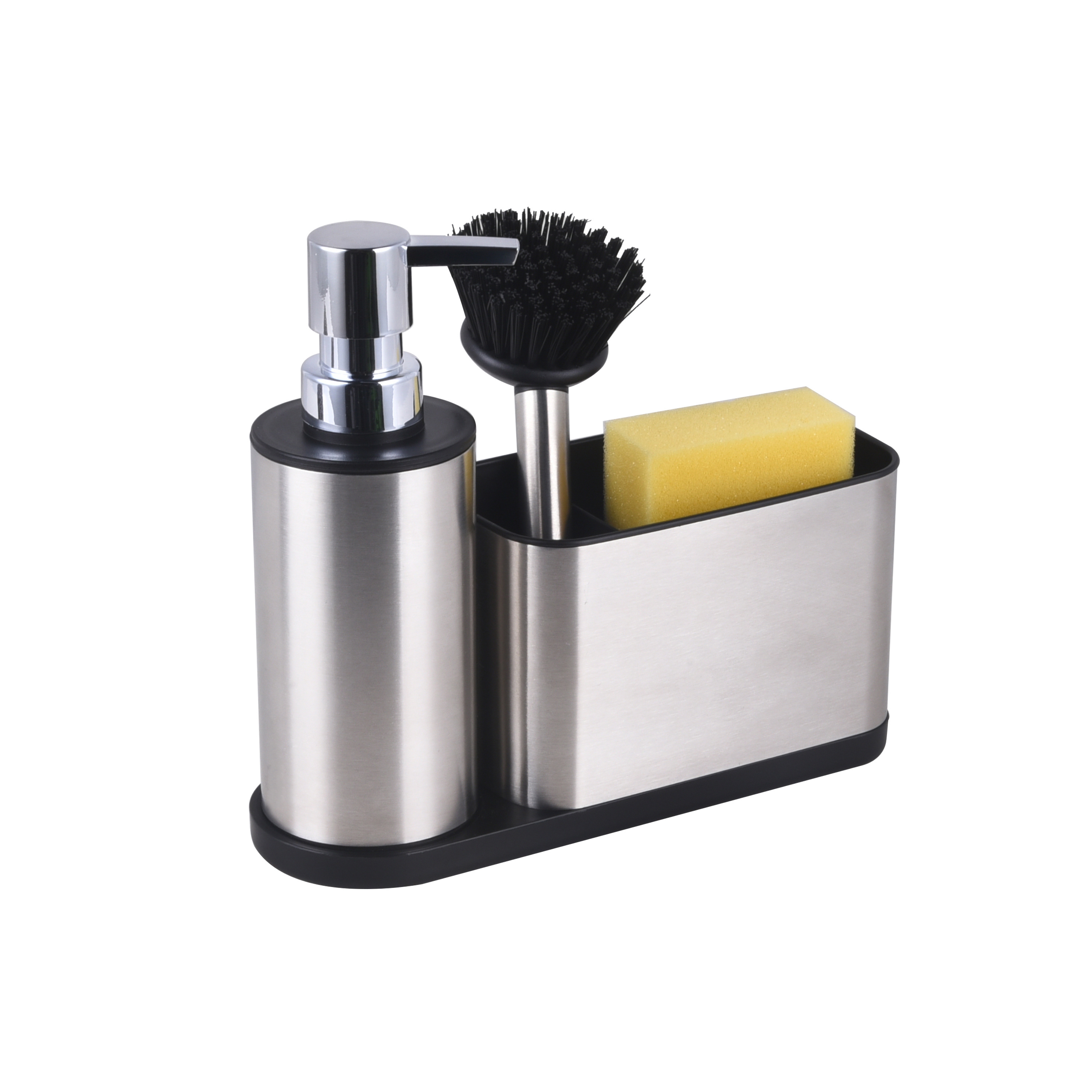 Slim Elegant Design Sink Usage Stainless Steel Kitchen Sink Organizer Sink Caddy Kitchen Soap Dispenser Caddy