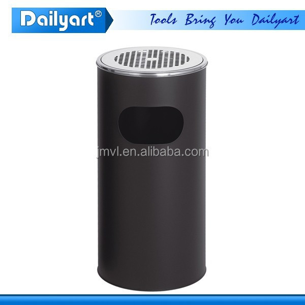 New style outdoor standing metal ash bin with ashtray