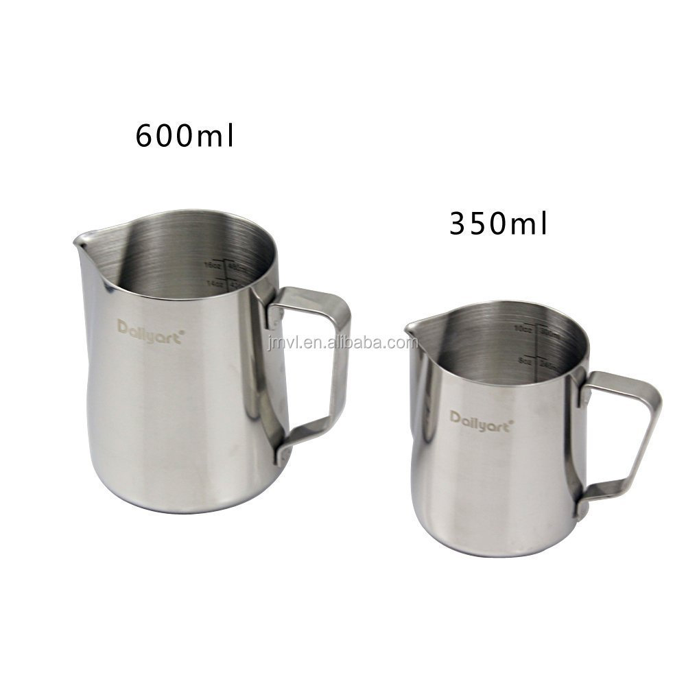 Lattes Cappuccino Coffee Stainless Steel Milk Frothing Pitcher 10 Oz/20Oz Milk Jug