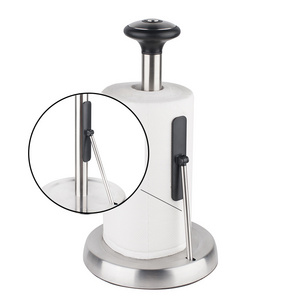 Countertop simply Kitchen tissue holder stainless steel tissue Paper Holder Stand Chef paper towel holder