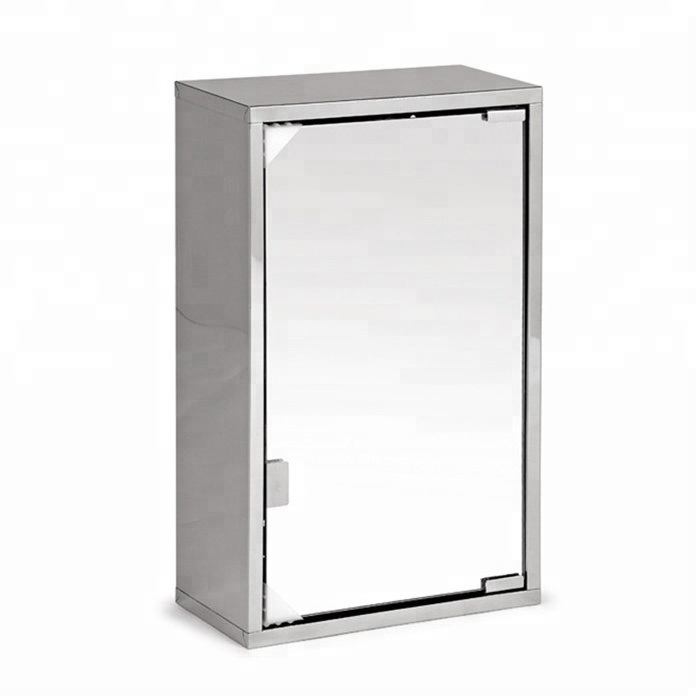 Bathroom Wall Mounted Metal Mirror Cabinet with Sliding Door