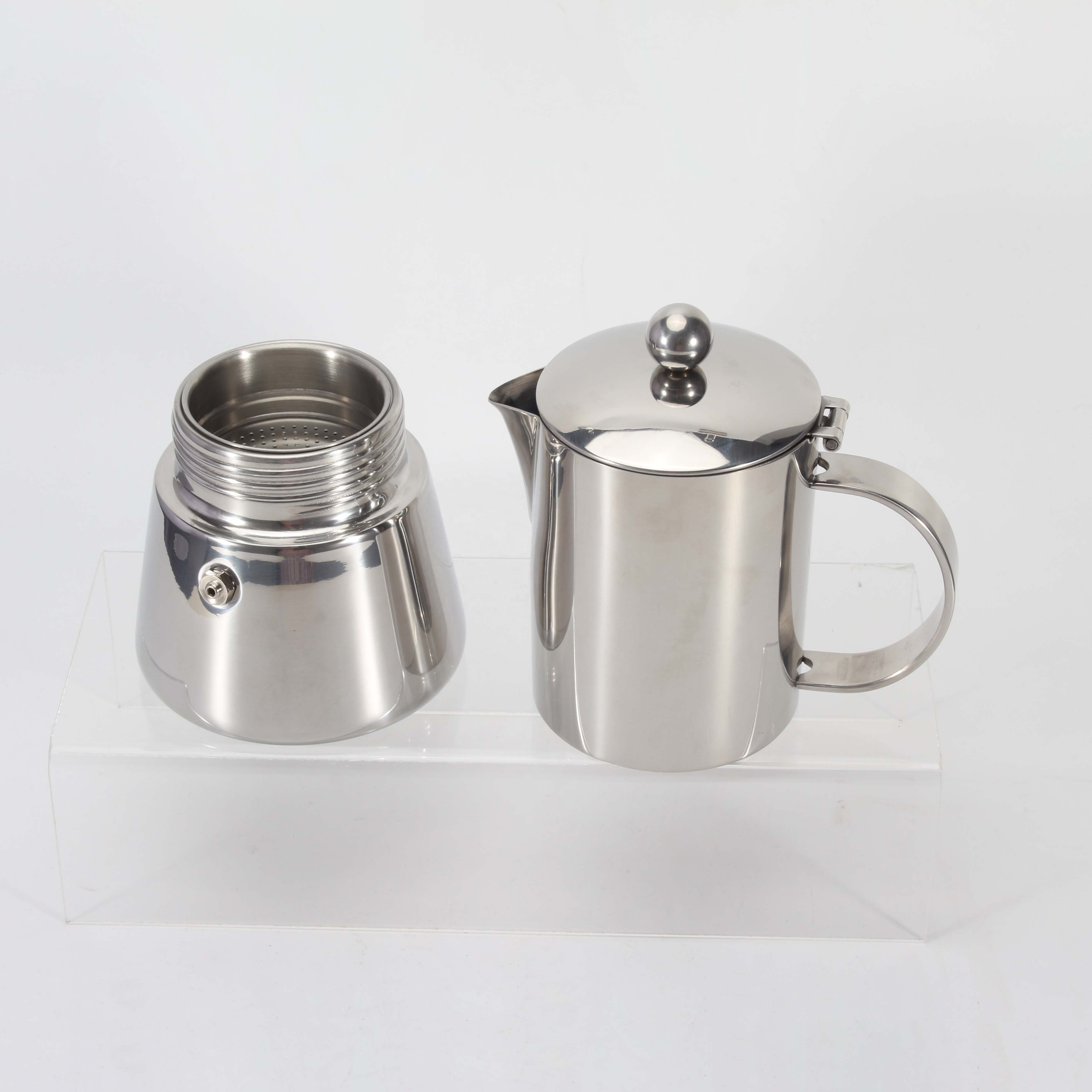 High Quality Stainless Steel 18/8 Moka Coffee Maker Espresso Moka Stove Top Pot Italian Moka Pot