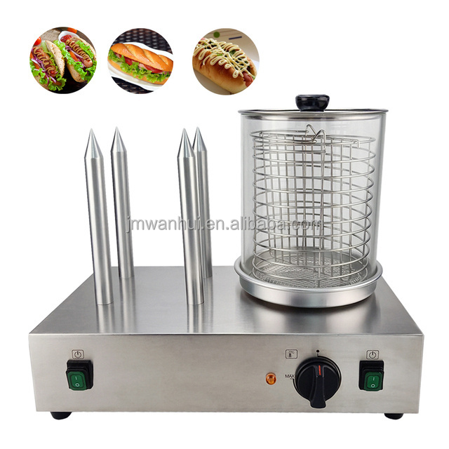 Commercial electric bread warmer sausage roller hot dog steamer machine