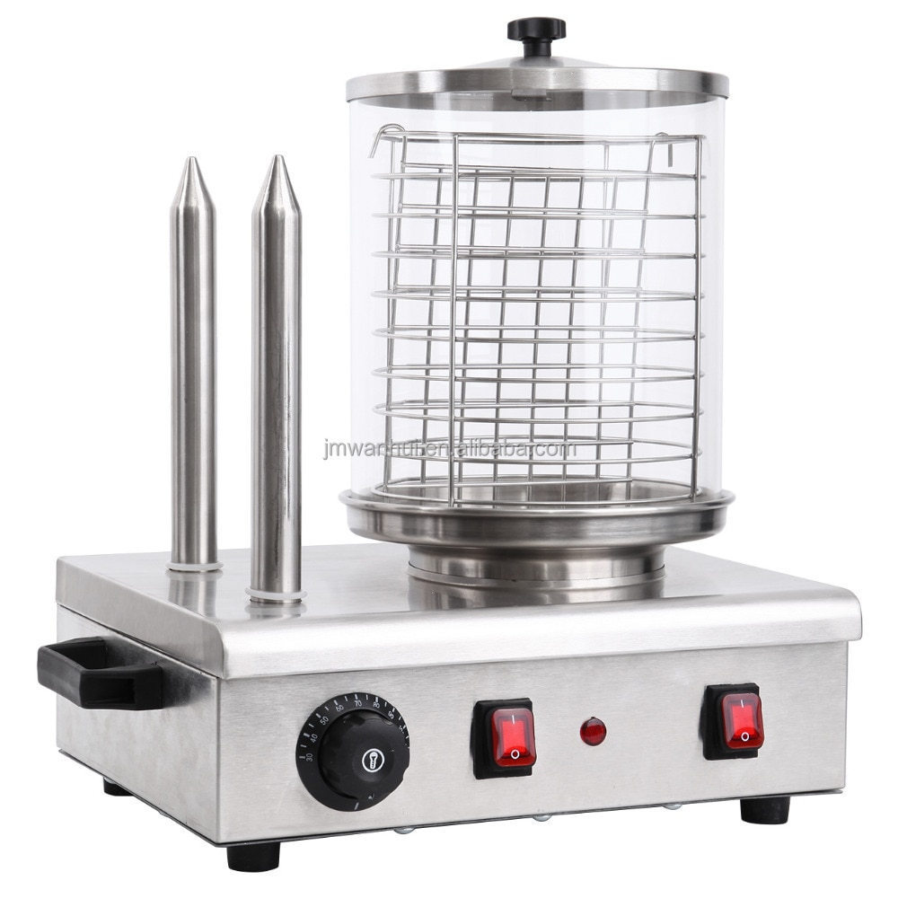 Commercial electric bread warmer sausage roller hot dog steamer machine