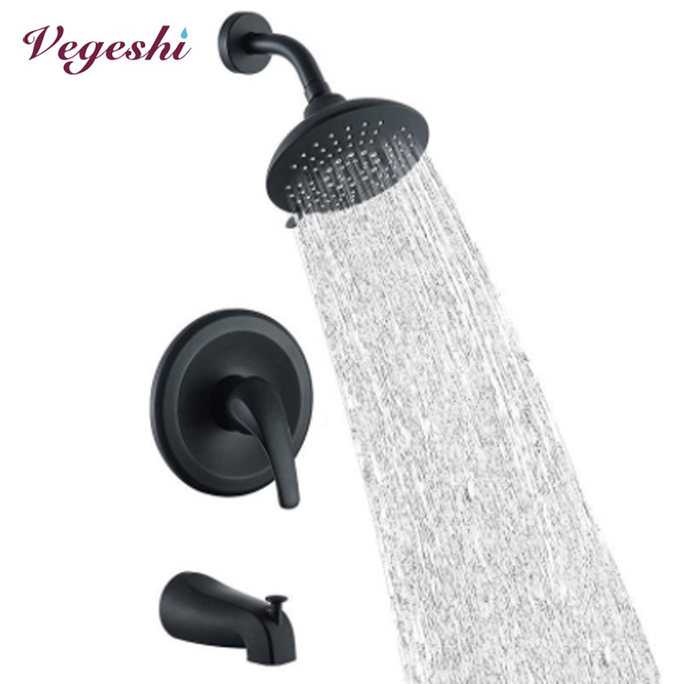 2023 High Quality American Standard UPC CUPC Wall Mounted Brass Shower Showerhead Faucet Set Bathroom Accessories