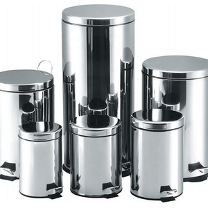 3-30L Round Stainless Steel Pedal Trash Can/Rubbish Bin