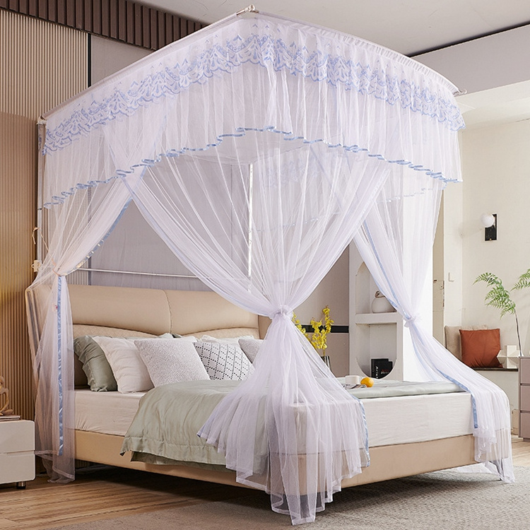 Mosquito Net Apricot Simple Design Mesh Comprehensive 360 Degree Protection Durable And Practical Mosquito Net