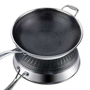 Factory Direct Sales Stainless Steel Kitchen Frying Cooking Pan Non Stick Cooking Pan