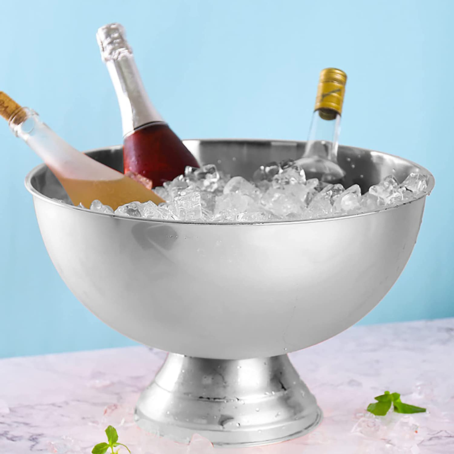 Clearance Resale Metal Beverage Tub Champagne Wine Fridge Ice Buckets for Parties Bars Weddings Ice Bucket Beverage cooler