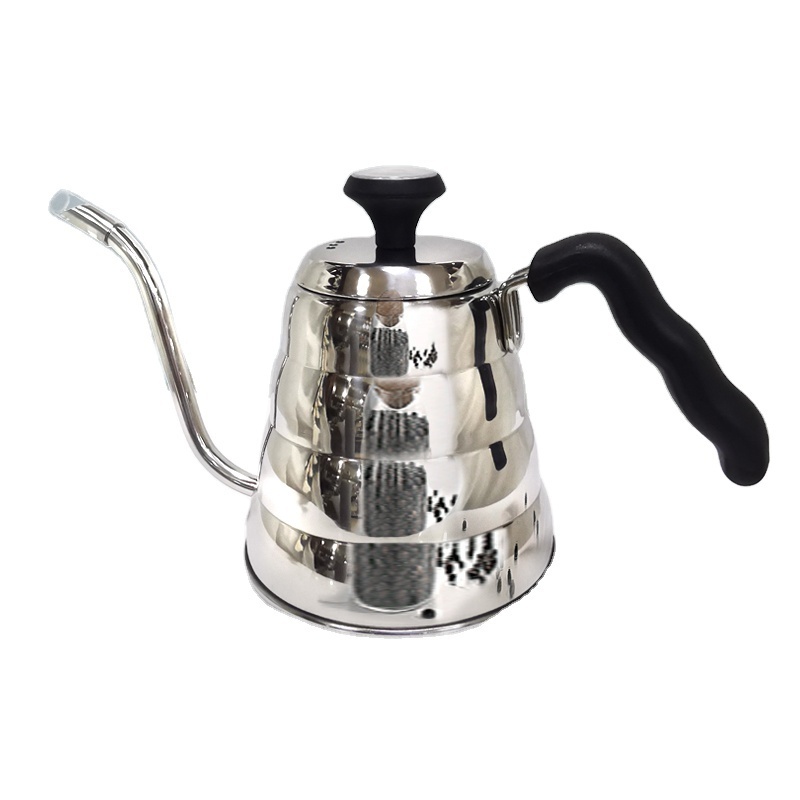 Stainless Steel Gooseneck Pour Over Tea Coffee Kettle With Thermometer Mirror Polishing Surface Kettle Pot