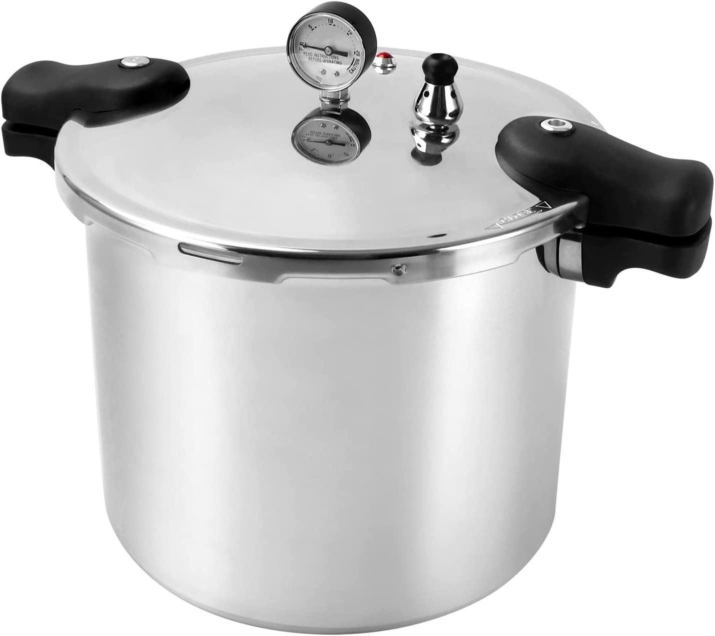 Aluminum 23-Quart Pressure Canner and Cooker With Pressure Control 90 KPA