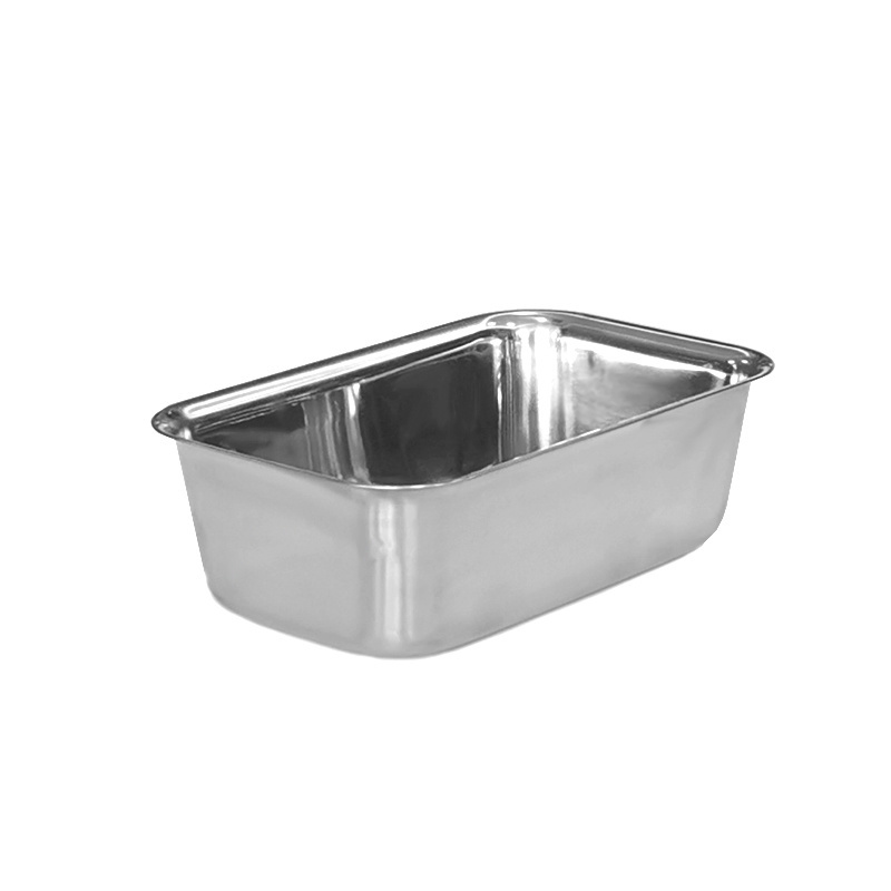 Customized OEM Stainless Steel Mirror Polished Deep Requant Rectangle Brownie Cake Mould Pan Tray