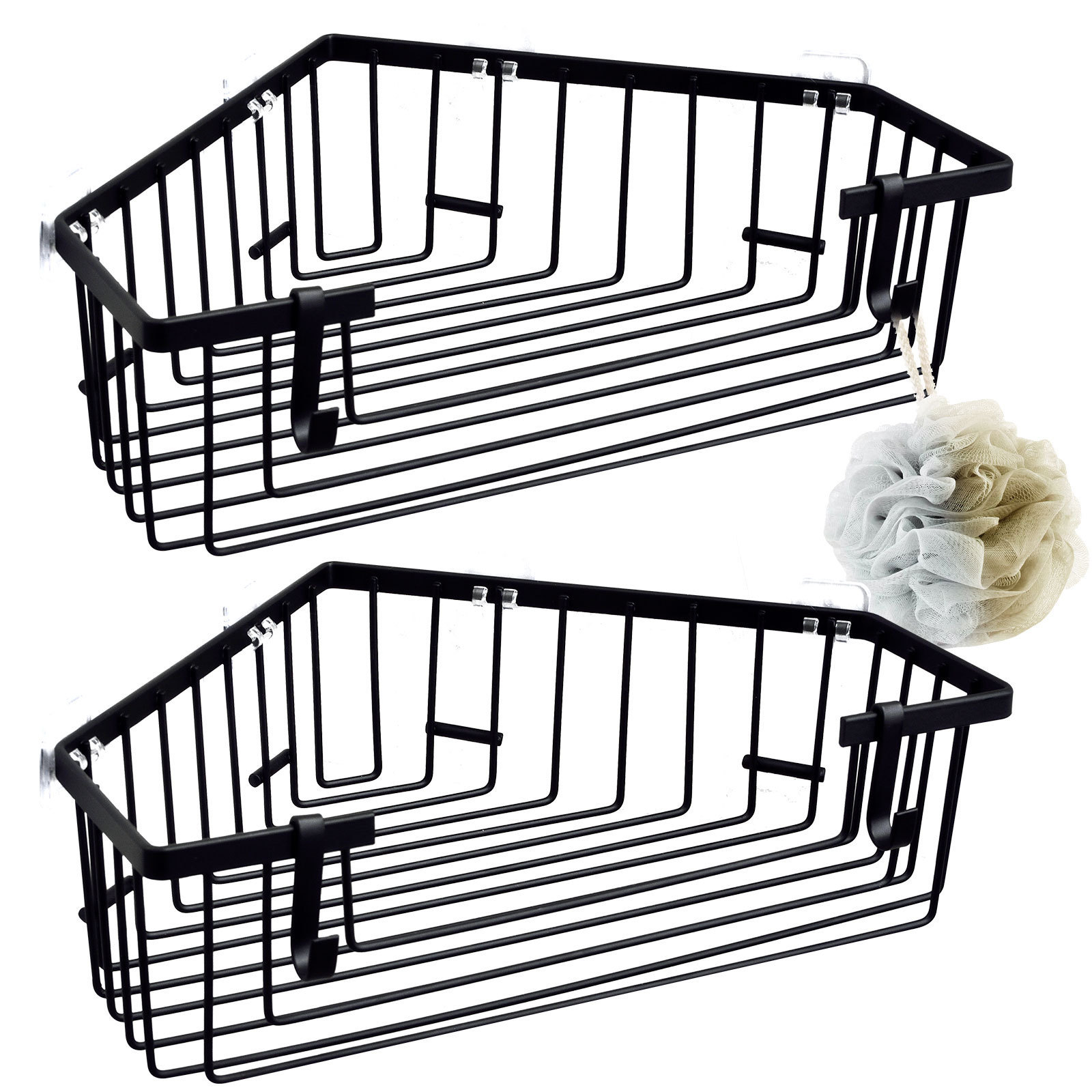 With Adhesive Using For Toilet, Dorm And Kitchen Top Quality Wall-Mounted Shower Caddy