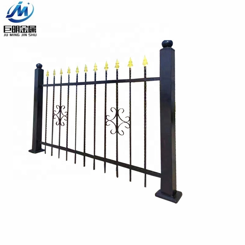 Outdoor Building Removable Temp Fence Panels Trellis metal steel fence panels wrought iron fence