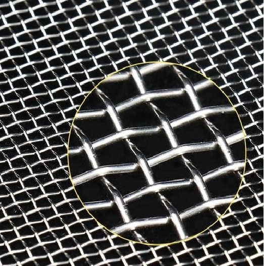 spring stainless steel plant factory Steel Crimped Wire Mesh sand gravel crusher hooked vibrating sieve screen mesh