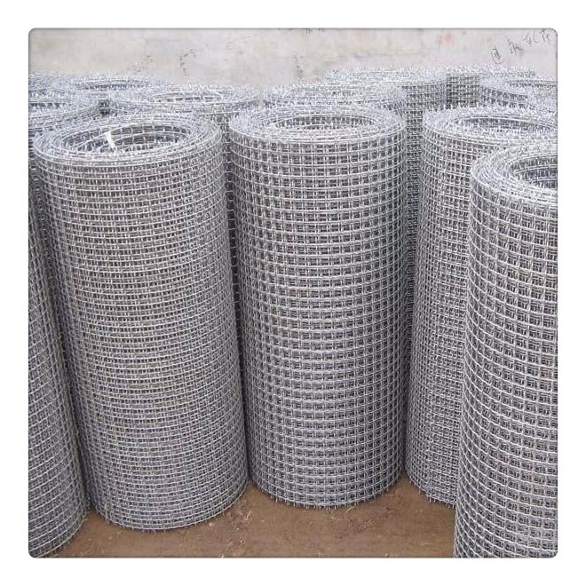 spring stainless steel plant factory Steel Crimped Wire Mesh sand gravel crusher hooked vibrating sieve screen mesh