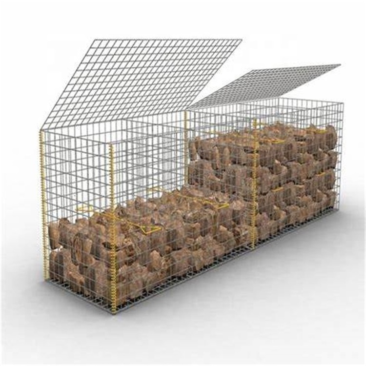 High quality galvanized gabion cage stone basket zinc coated gabion box wire mesh gabion price