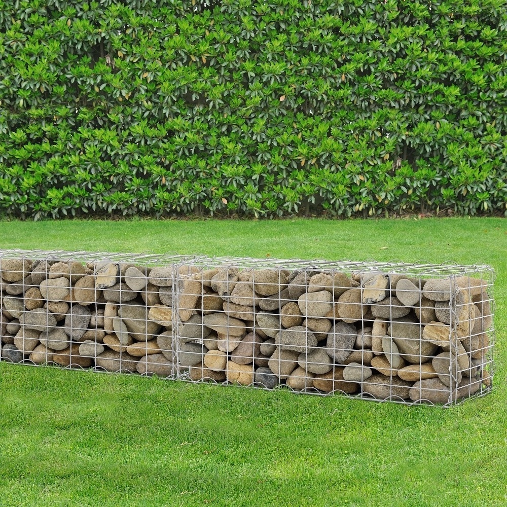 High quality galvanized gabion cage stone basket zinc coated gabion box wire mesh gabion price